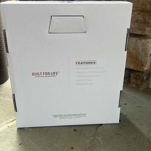 NWT Stanley Target Limited Edition 20oz TumSet Pearlescent White Champagne Ombre - Picture 2 of 2